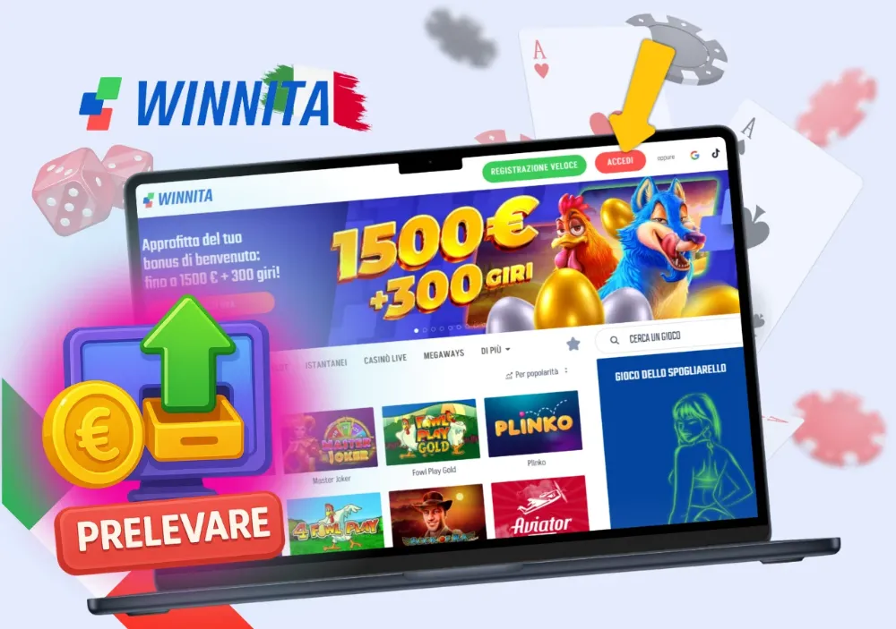 Winnita Italia: app, bonus, login e come giocare al casinò online